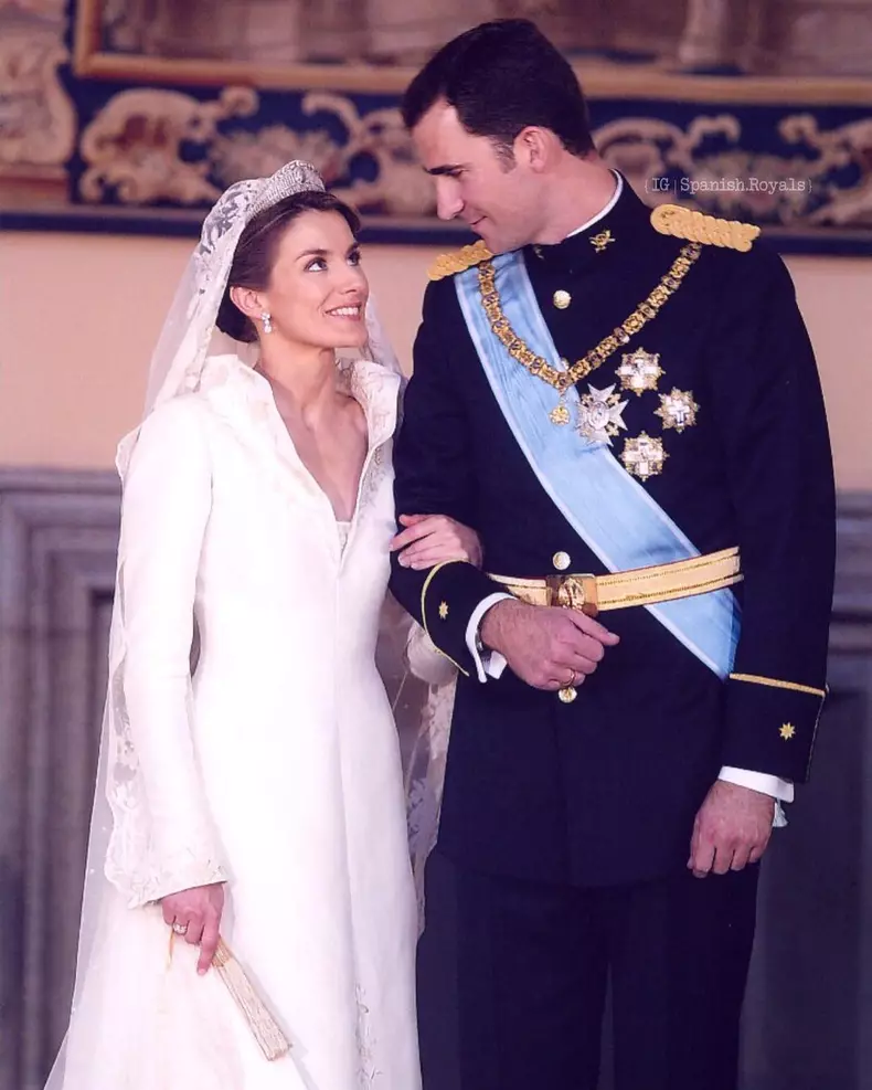 Regele Felipe si Regina Letitia in ziua nuntii