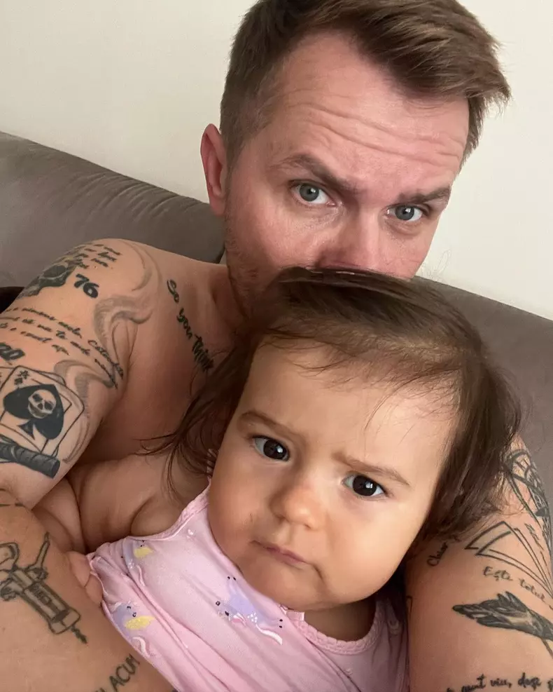 Codin Maticiuc, imagini adorabile cu fiica lui cea mică. Ilinca a împlinit un an