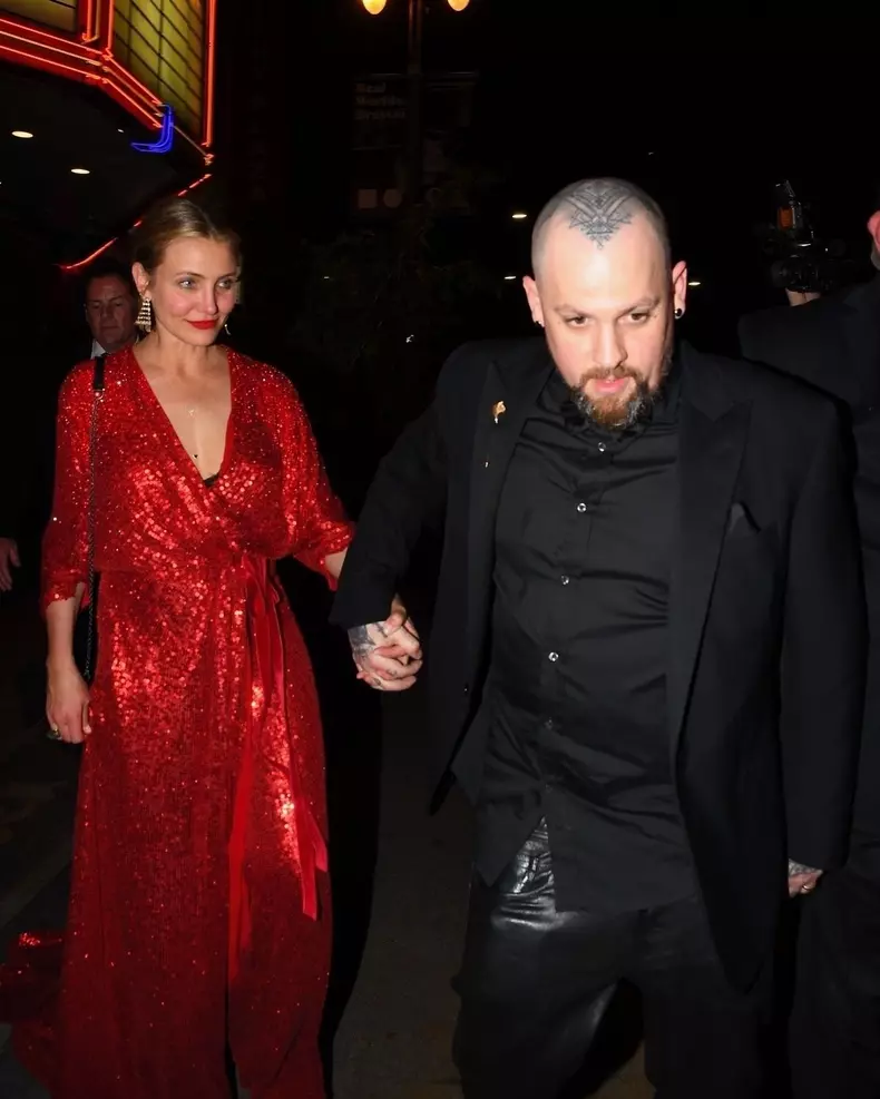 Camron Diaz and Benji Madden attend Gwyneth Paltrow Party