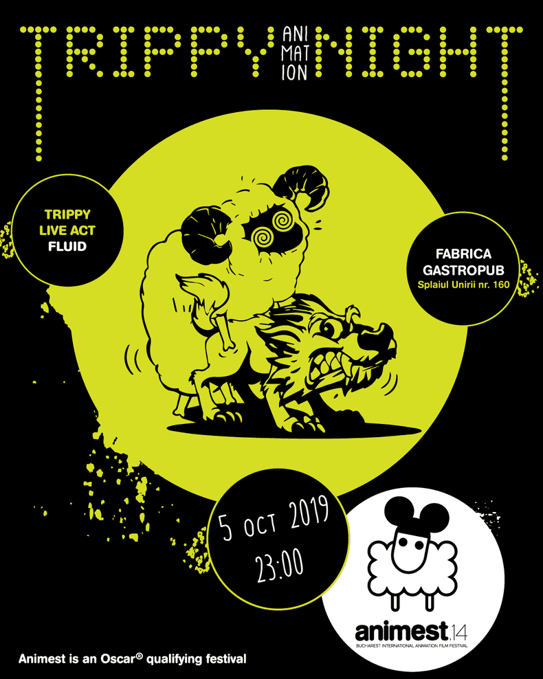 Trippy Animation Night poster