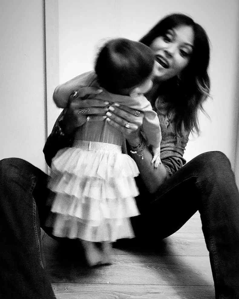 Anca Țurcașiu și nepoțica ei