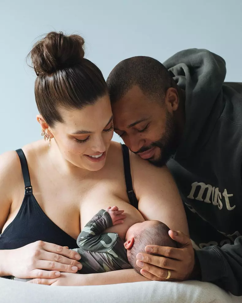 Ashley Graham, soțul ei și fiul lor