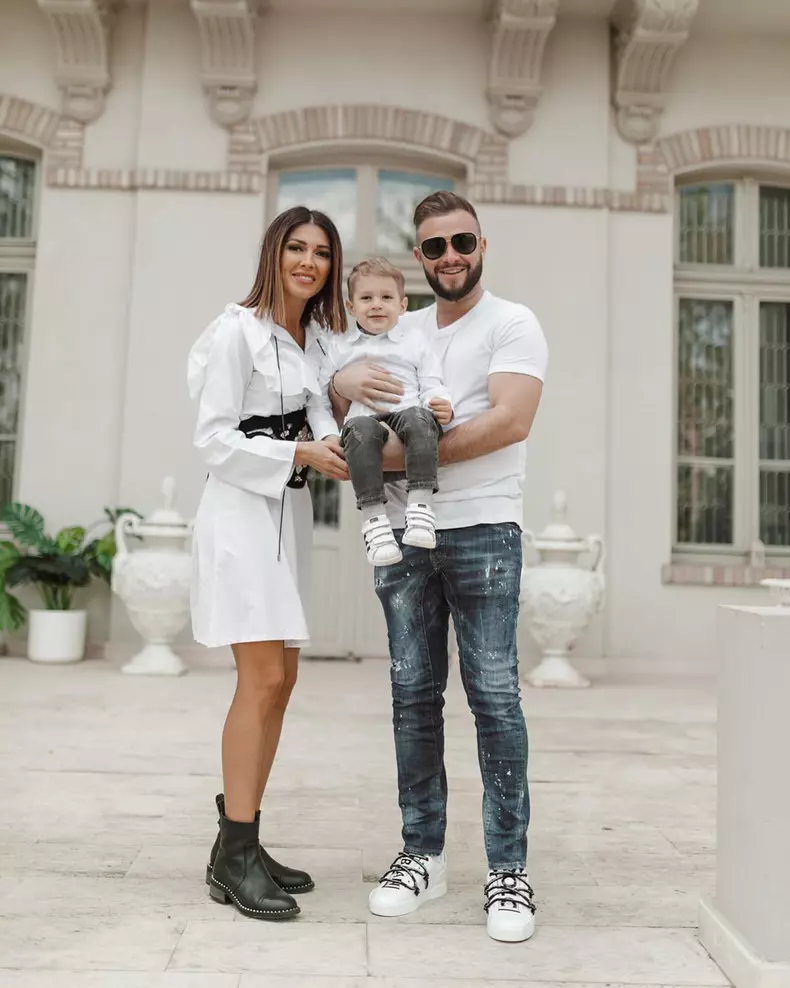 Ilinca Vandici, soțul ei și fiul lor