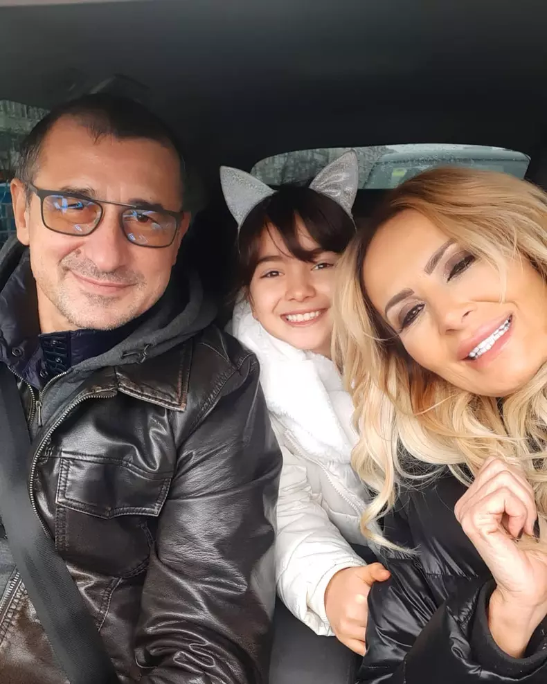 Daniela Gyorfi, George Tal și fiica lor Maria
