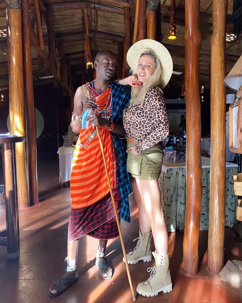 Andreea Bănică în Kenya