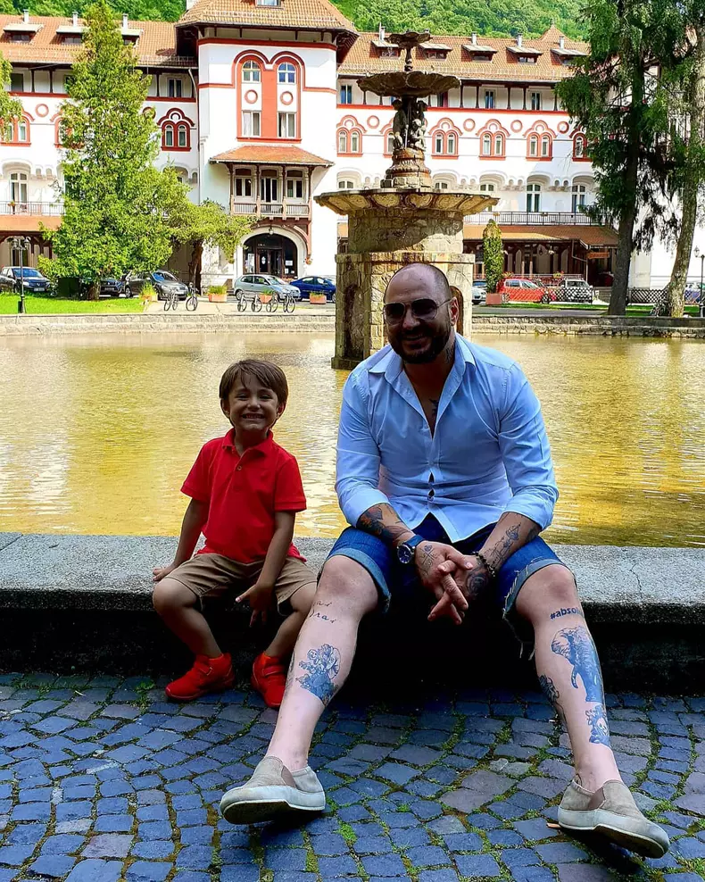 Cristi Mitrea și fiul lui, David