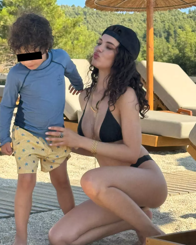Cristina Ich și fiul ei, Noah Alexandru Pițurcă