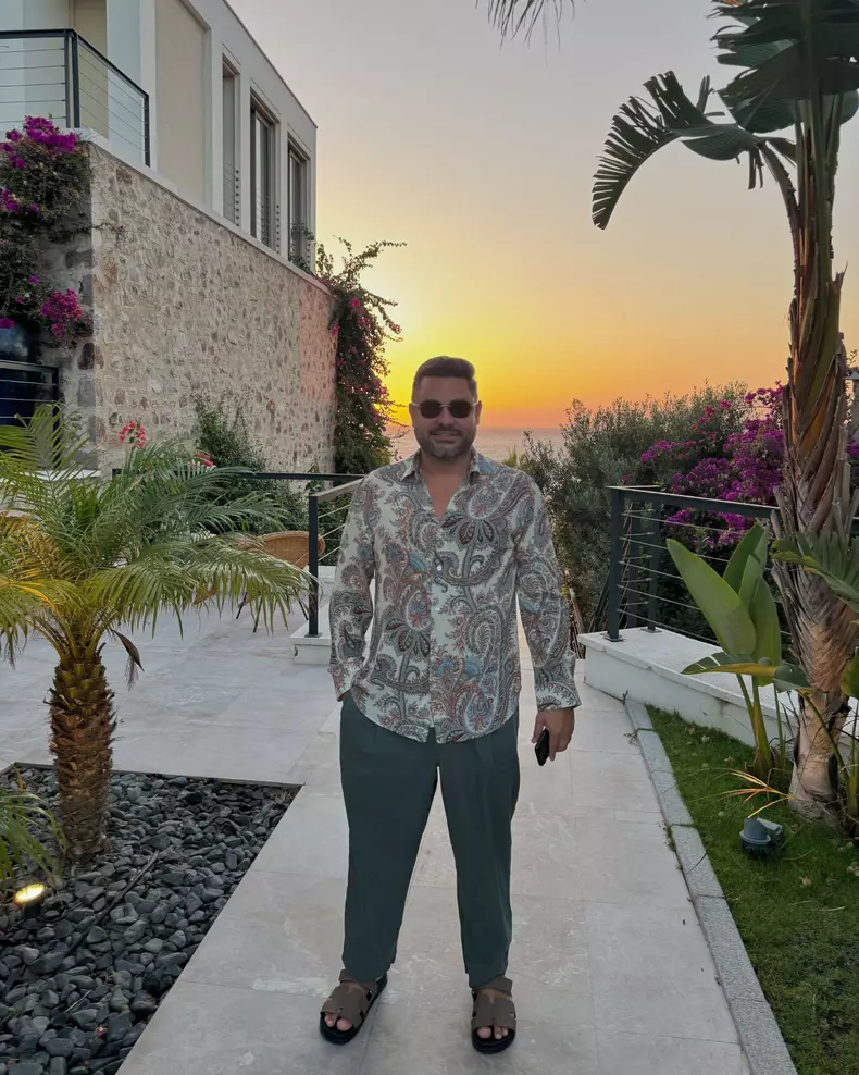 Valentin Burada în Bodrum, Turcia, august 2024