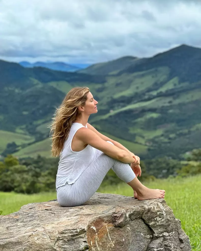 Gisele Bündchen la munte