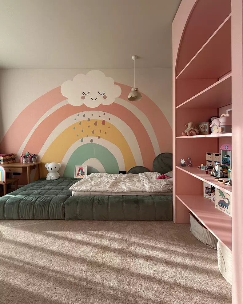 Ioana Grama apartament penthouse Cluj dormitor fetiță (1)