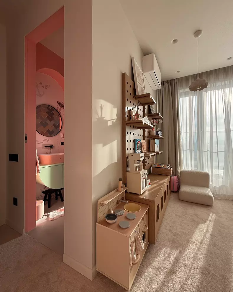 Ioana Grama apartament penthouse Cluj dormitor fetiță (2)