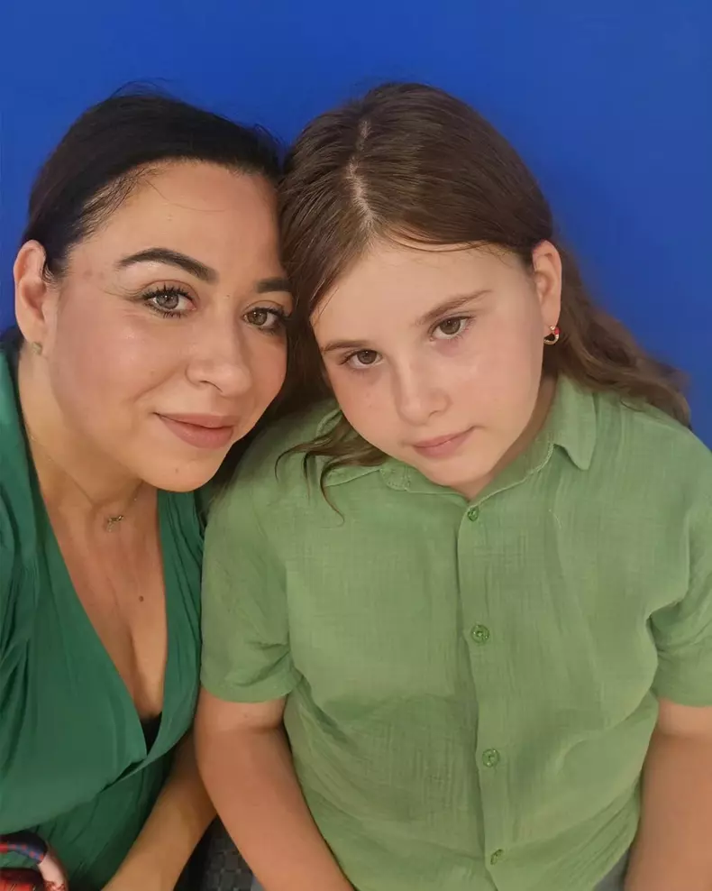 Oana Roman şi Isabela, fiica ei