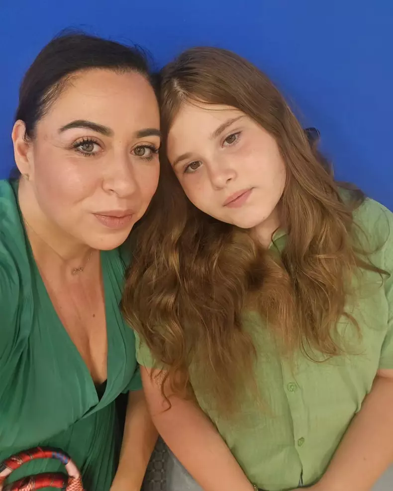 Oana Roman şi Isabela, fiica ei