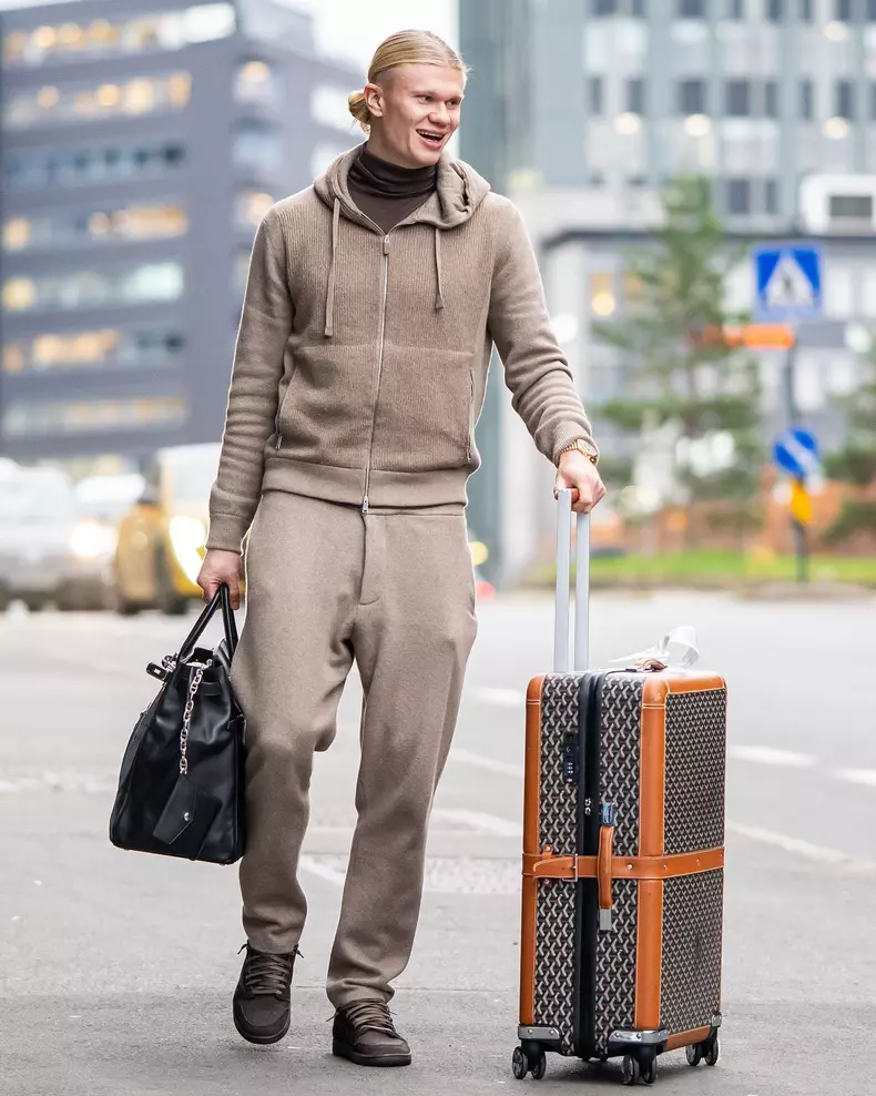 erling halaand cu geanta hermes