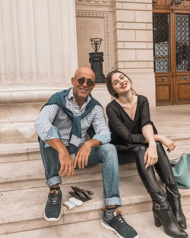 Mugur Mihaescu și fiica lui Ivona