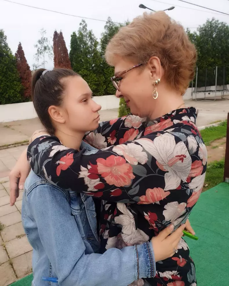 Teo Trandafir și fiica ei Maia
