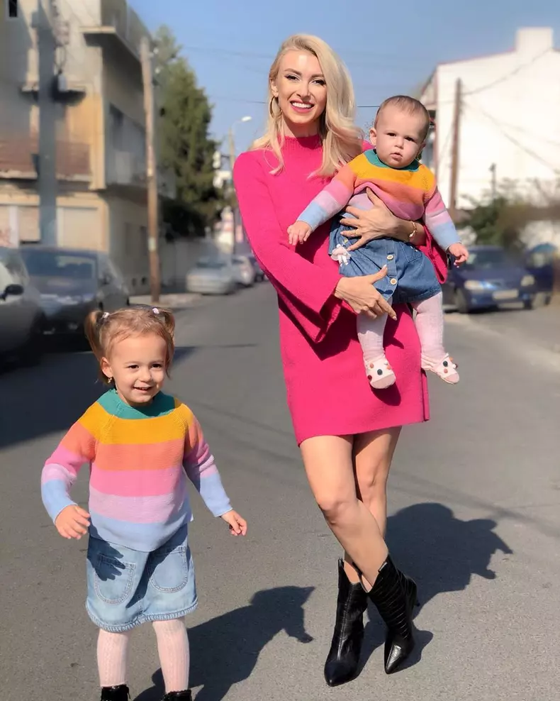 Andreea Bălan și fiicele ei Ella și Clara