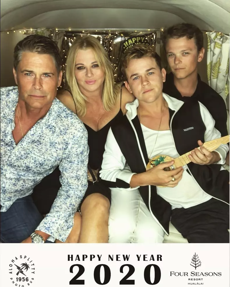 Rob Lowe, soția lui și fiii lor