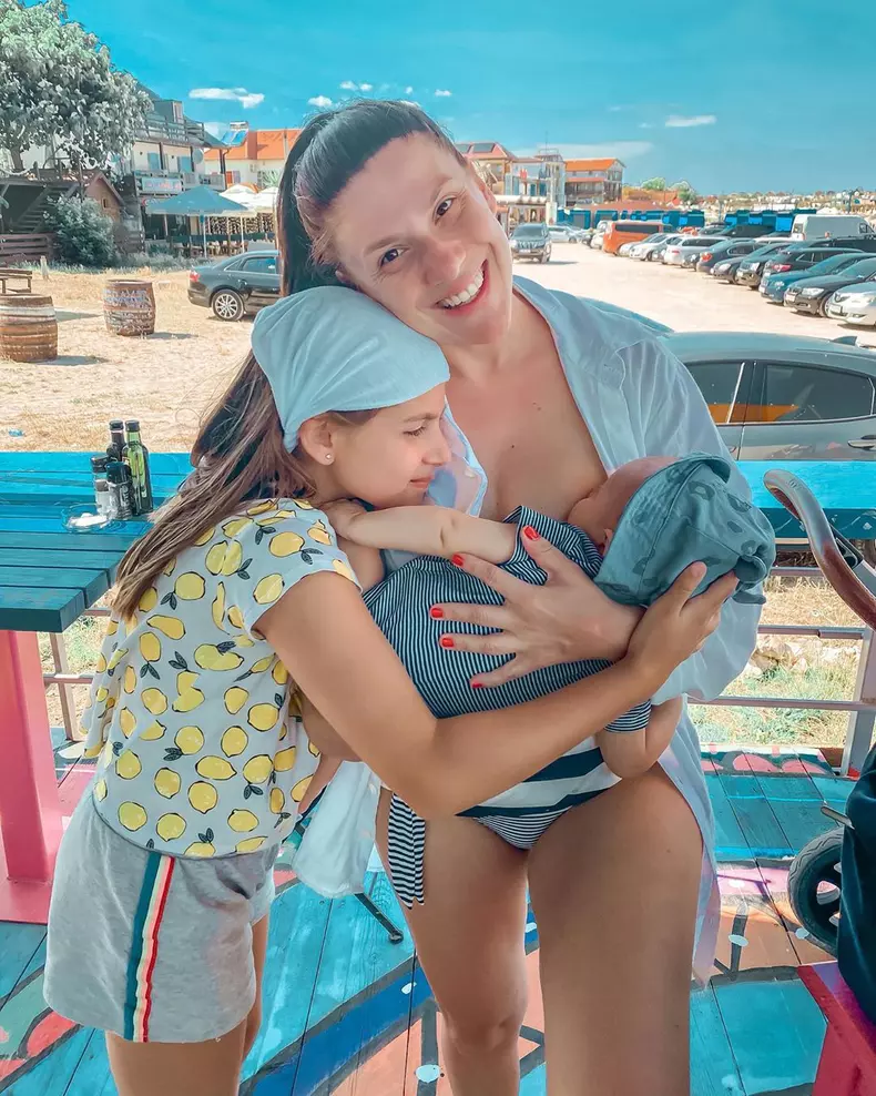 Tily Niculae și copiii ei