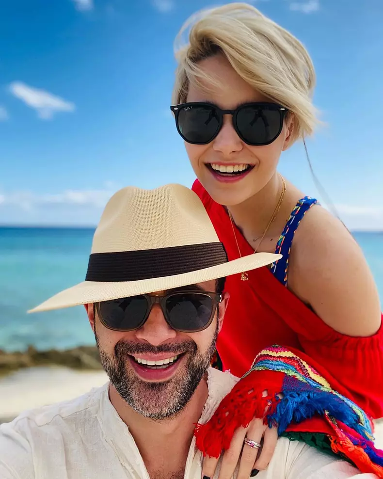 Mihai Gâdea și fiica lui Karina Maisha