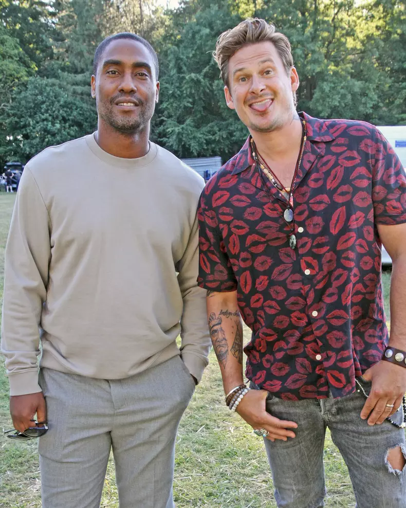 EXCLUSIVE: Blue - Lee Ryan And Simon Webbe Backstage At The Foodies Festival, Tatton Park, Knutsford, Cheshire