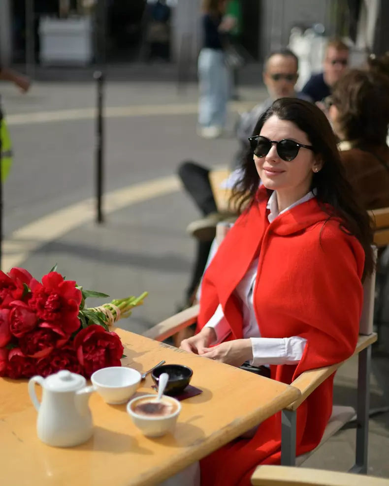 Anca Lungu la terasa