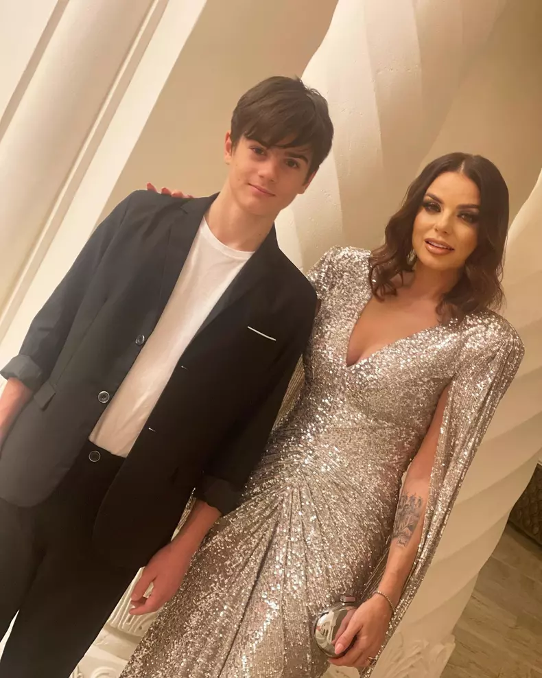 Cătălina Grama și fiul ei