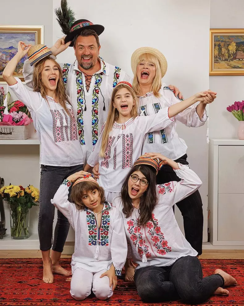 Horia Brenciu și familia lui