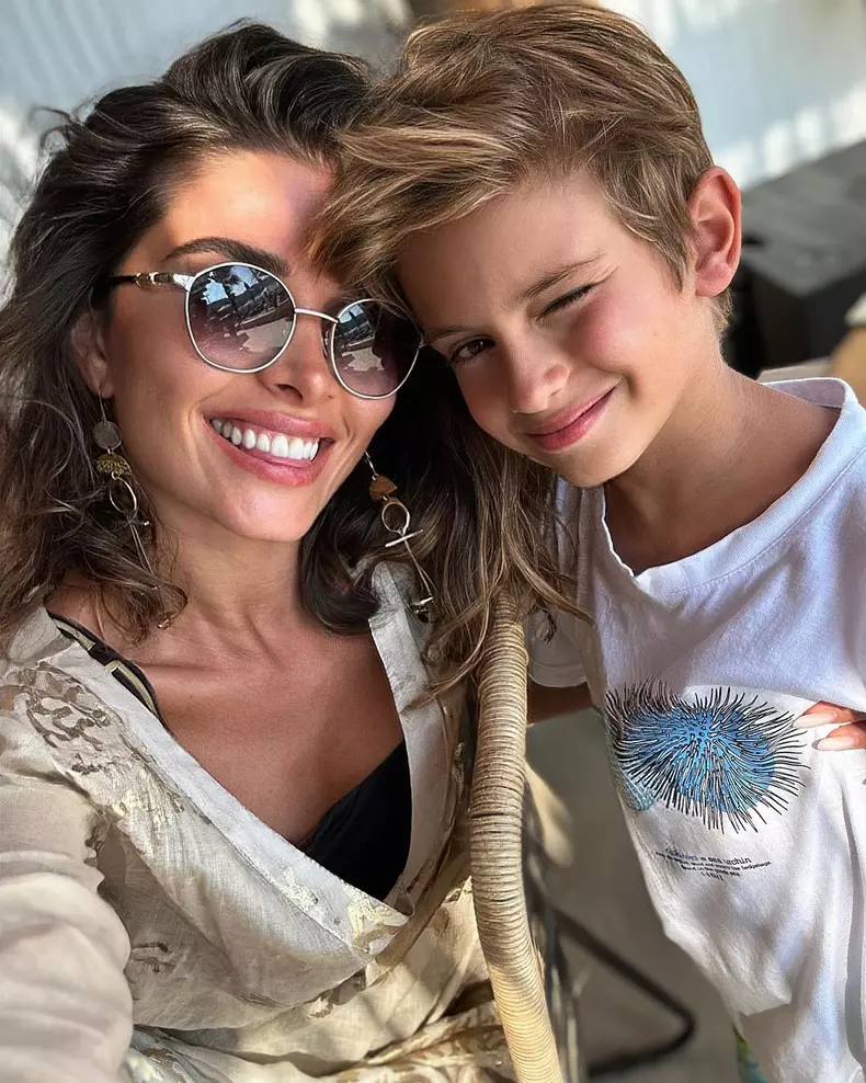 Alina Pușcaș și fiul ei