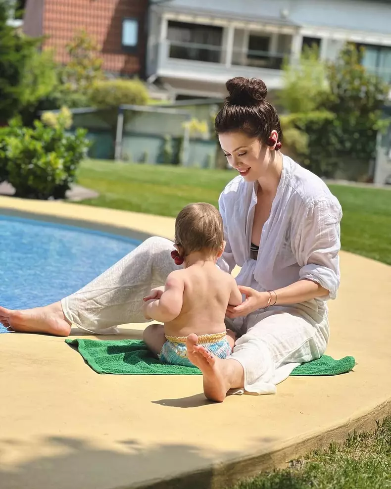 Anca Dumitra și fiul ei