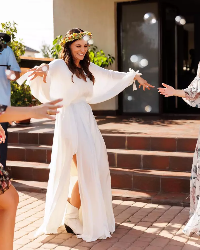 Ioana Ginghină și Cristi Pitulice s-au căsătorit în curtea casei lor (2)