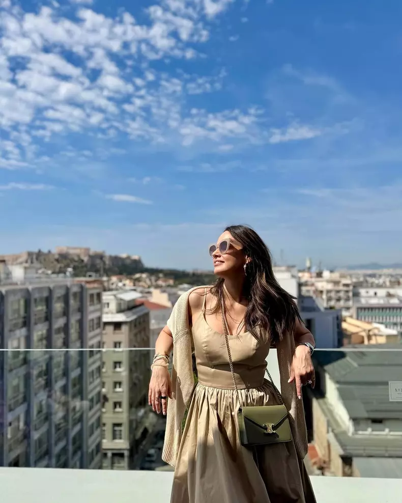 Andreea Raicu, vacanță cu mama în Grecia 