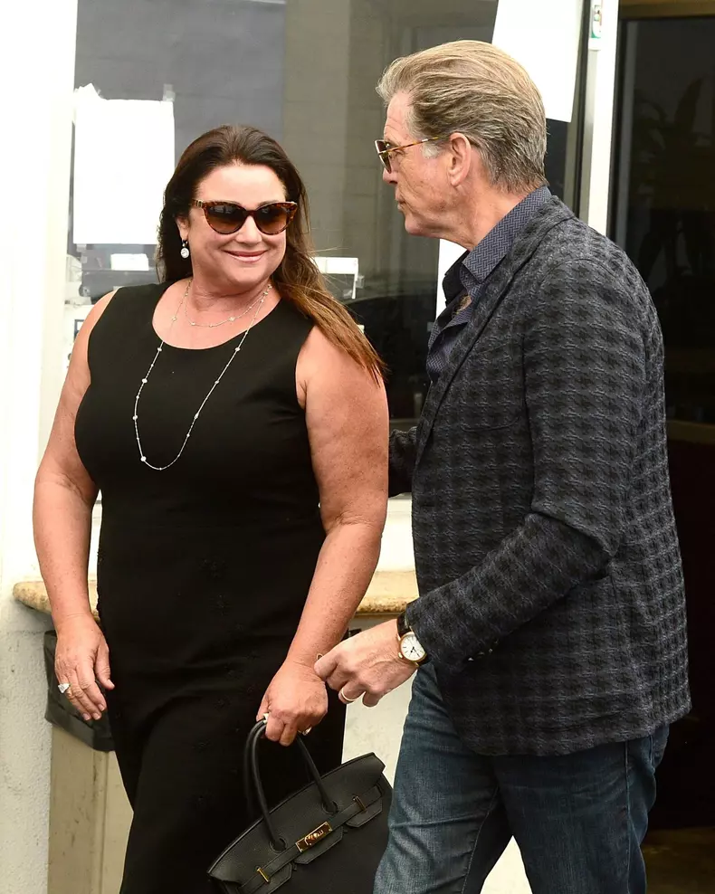 Pierce Brosnan and wife Keely Shaye Smith lunch at E Baldi in Beverly Hills