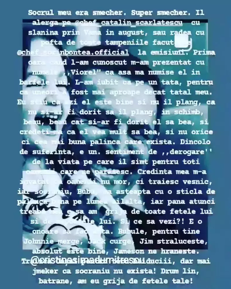 Socrul lui Florin Dumitrescu s-a stins din viață