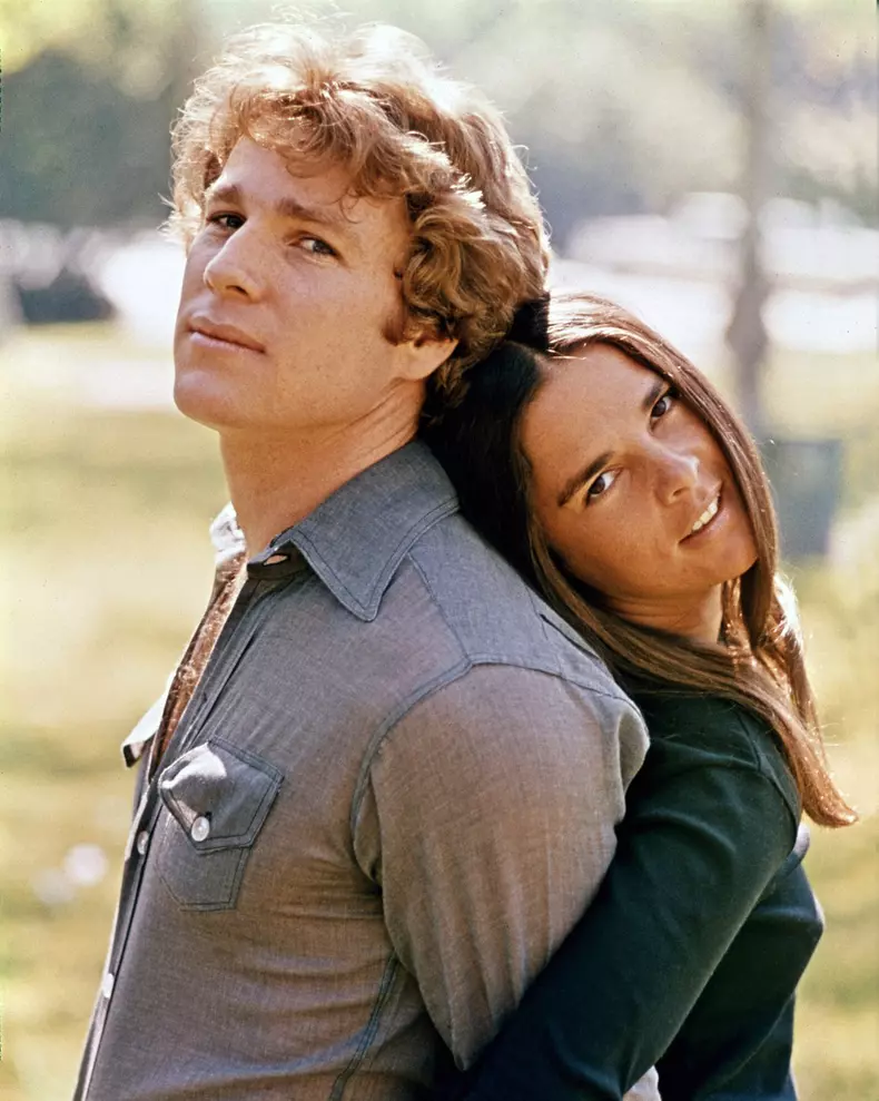 Ryan O'Neal și Ali MacGraw, "Love Story"