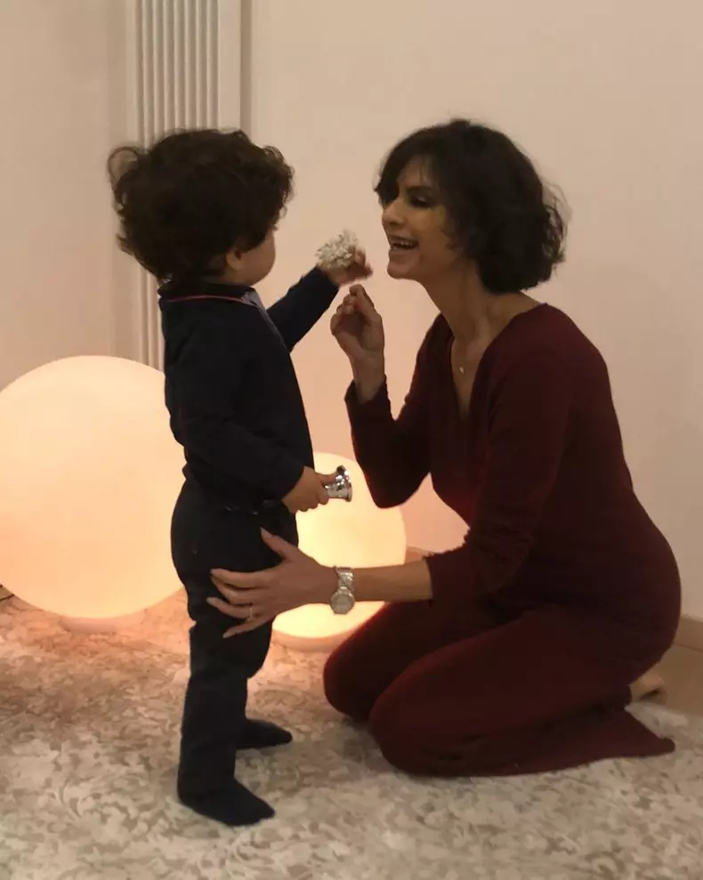 Ramona Bădescu și fiul ei