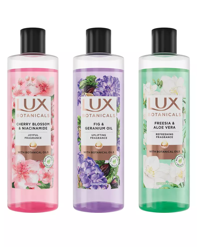 Gama de geluri de duș LUX Botanicals
