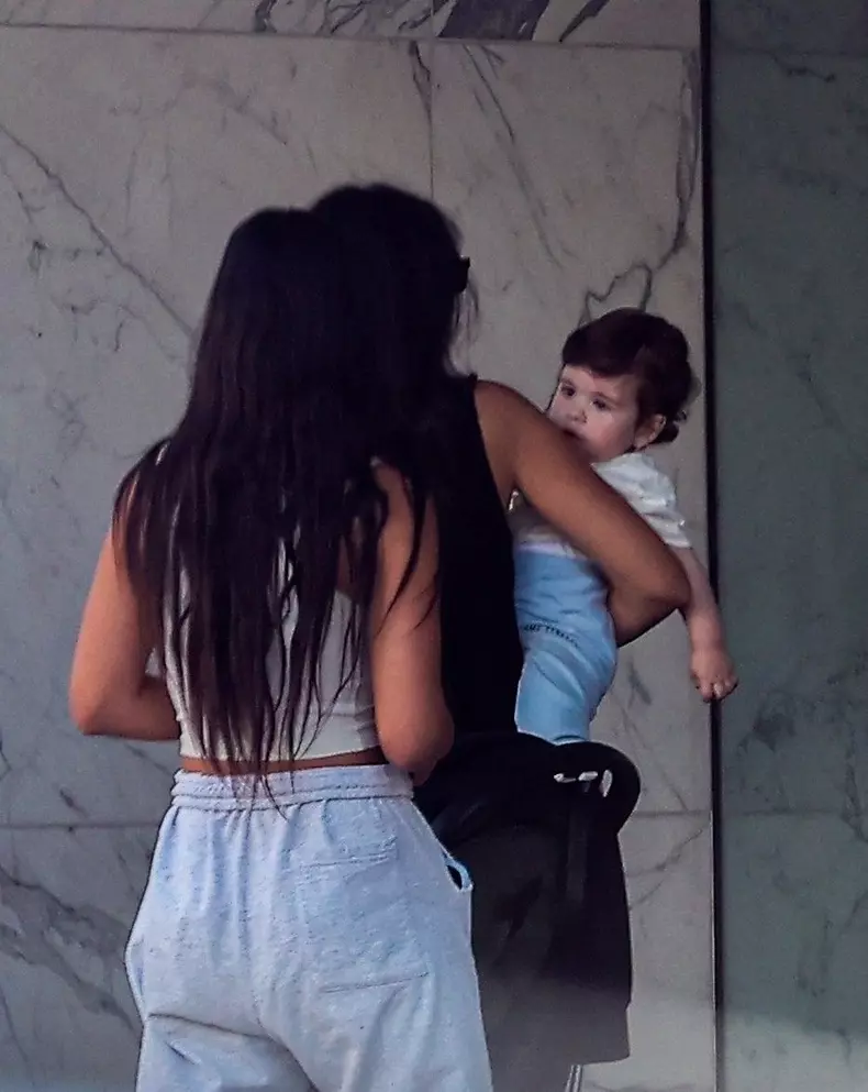 *EXCLUSIVE* Noor Alfallah shows her babies face with Al Pacino for the first time in public as she takes him for a walk with family