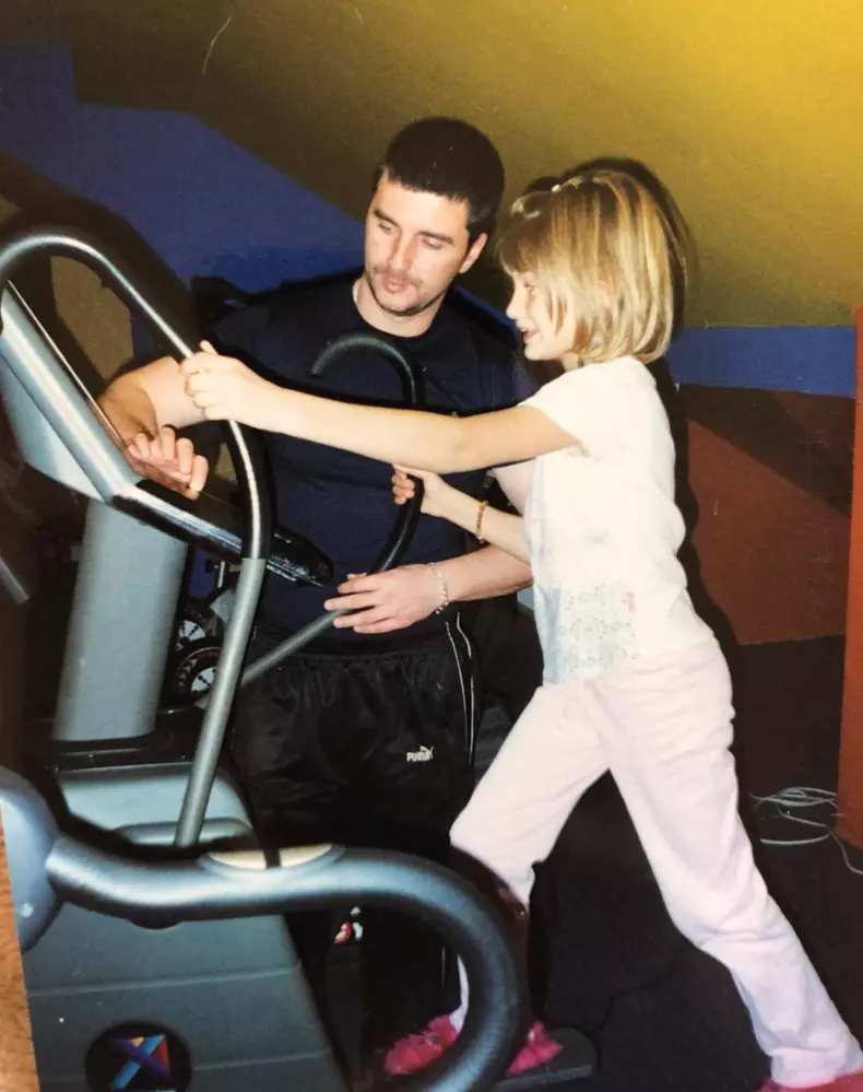 Corina Petrut alaturi de tatal ei