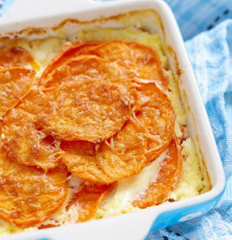 Cartofi dulci gratinaţi
