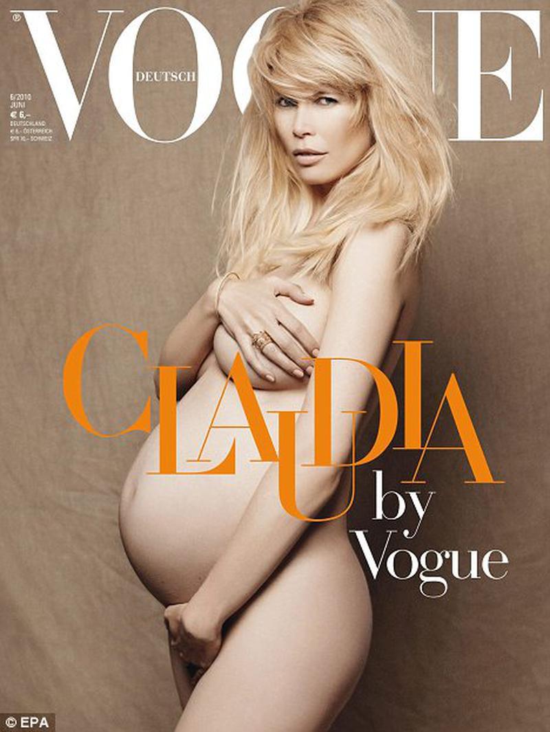 Claudia Schiffer in Vogue