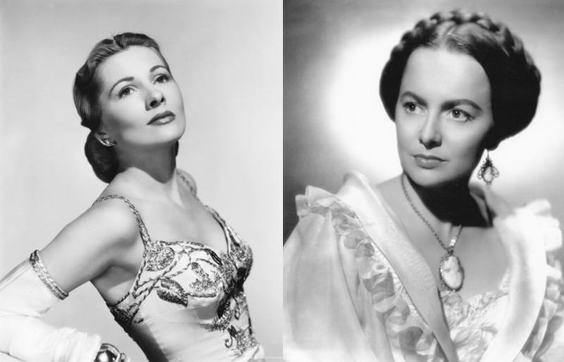 NOMINALIZATE LA OSCAR. Joan Fontaine a strălucit în „Rebecca” (1940), iar sora ei, Olivia de Havilland a intrat perfect în pielea personajului ei din „Pe aripile vântului” (1939).