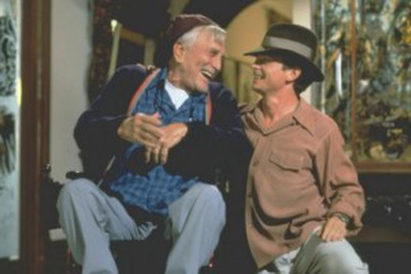 Michael J. Fox şi Kirk Douglas