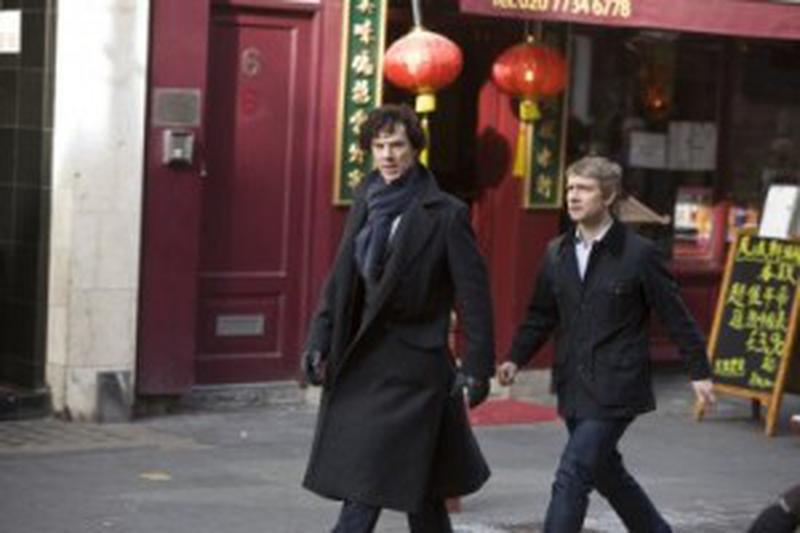 Benedict Cumberbatch şi Martin Freeman