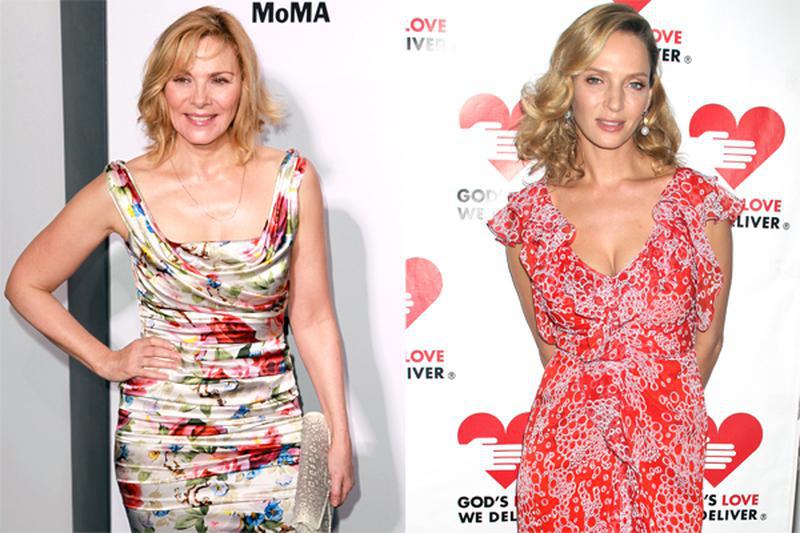 Kim Cattrall şi Uma Thurman