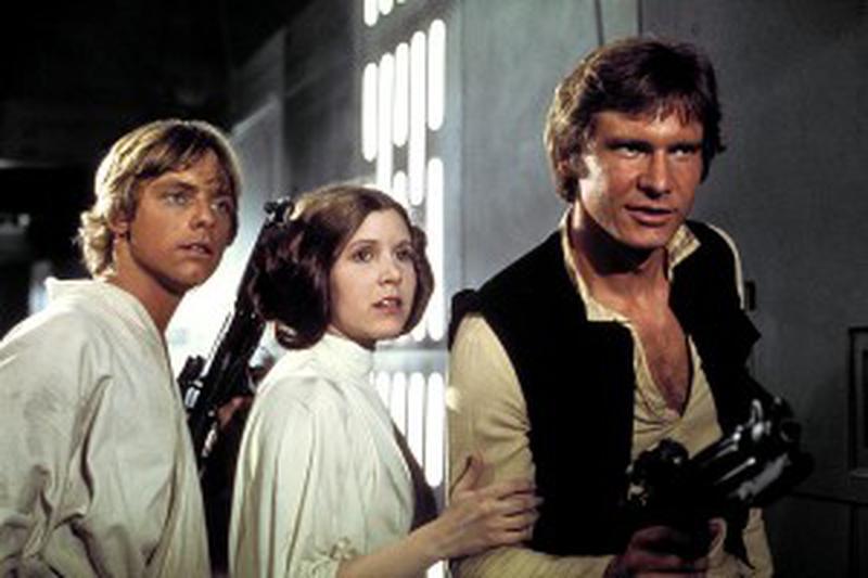 Harrison Ford, Carrie Fisher şi Mark Hamill - Razboiul stelelor 7