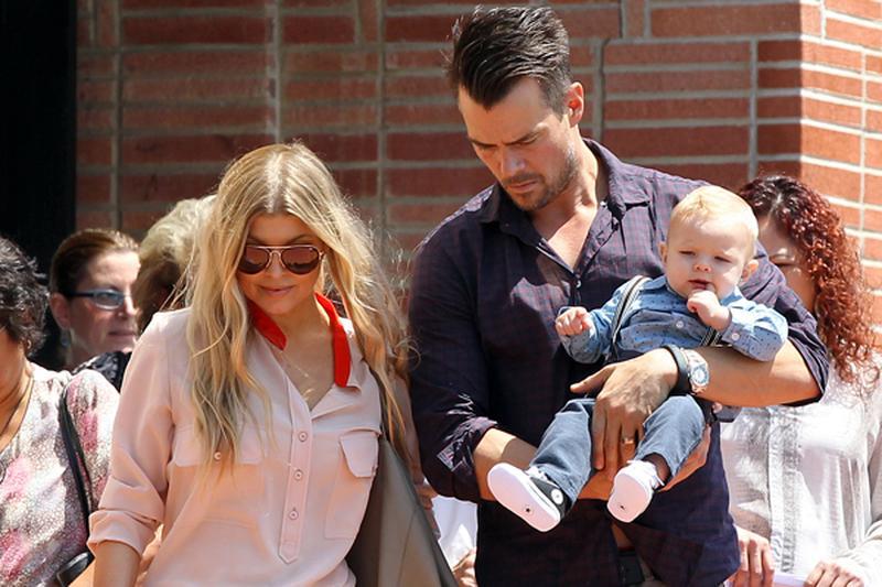 Josh Duhamel & Fergie Head To Church For Easter Sunday