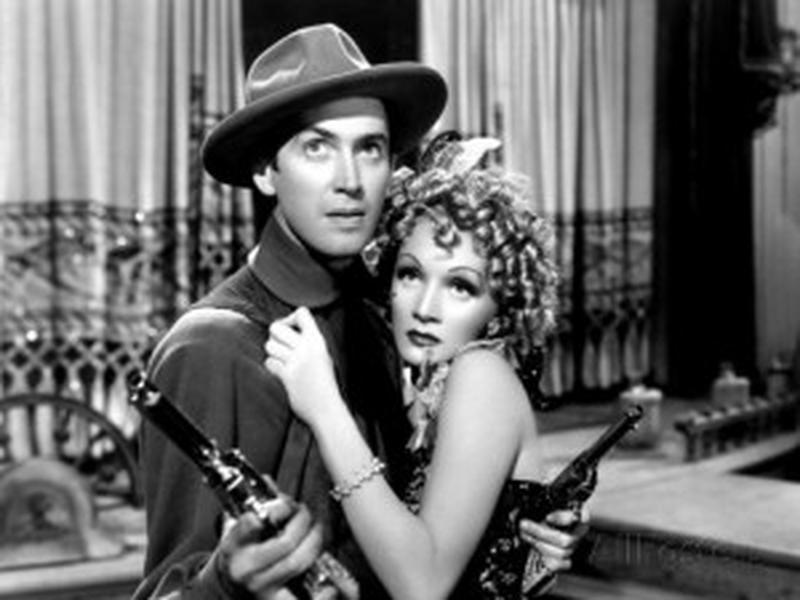 James Stewart, Marlene Dietrich in Destry