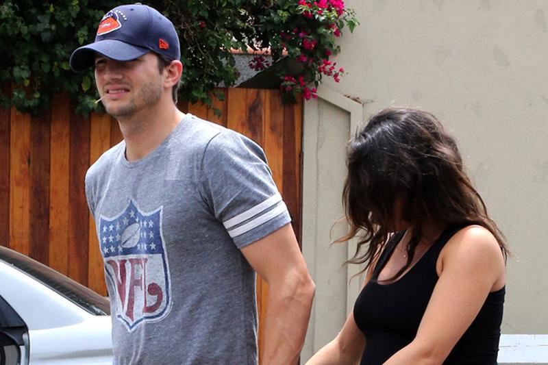 Pregnant Mila Kunis and her gentleman Ashton Kutcher