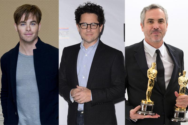 J.J. Abrams, Chris Pine și Alfonso Cuaron